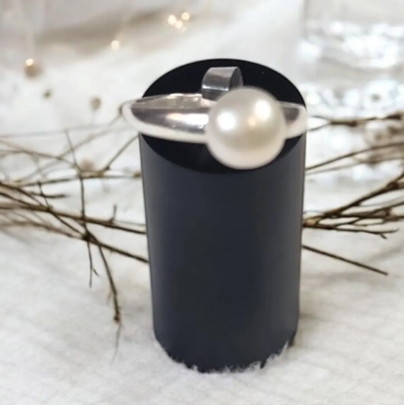 8mm Solitaire Sterling Silver ring