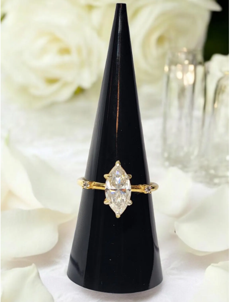 1.5ct Classic and Timeless Marquise Cut Moissanite Ring (Copy)