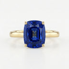 Main Blue Sapphire Solitaire Gold Ring