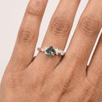Buy Princess Cut Black Rutile Quartz Ring