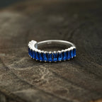 Sapphire Wedding Band | Womens Ring - Gigiscc