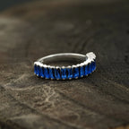 Sapphire Wedding Band | Womens Ring - Gigiscc