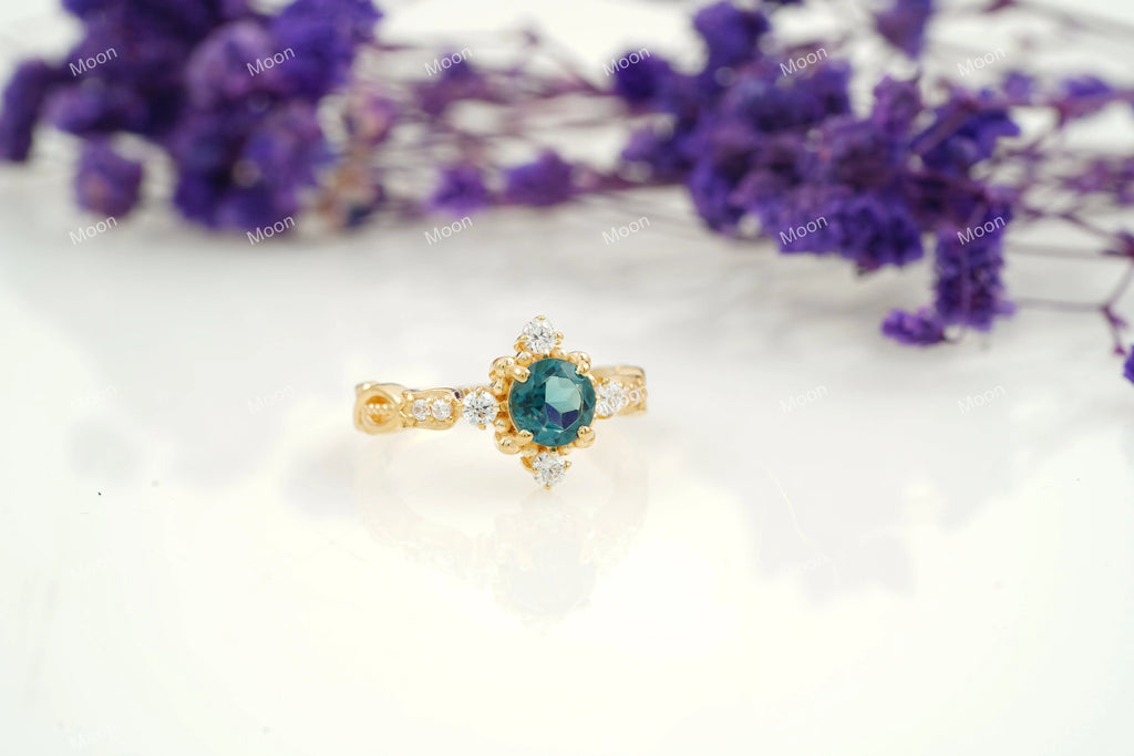 London Blue Topaz Stacking Ring - Gigiscc