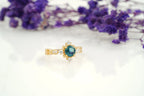 London Blue Topaz Stacking Ring - Gigiscc
