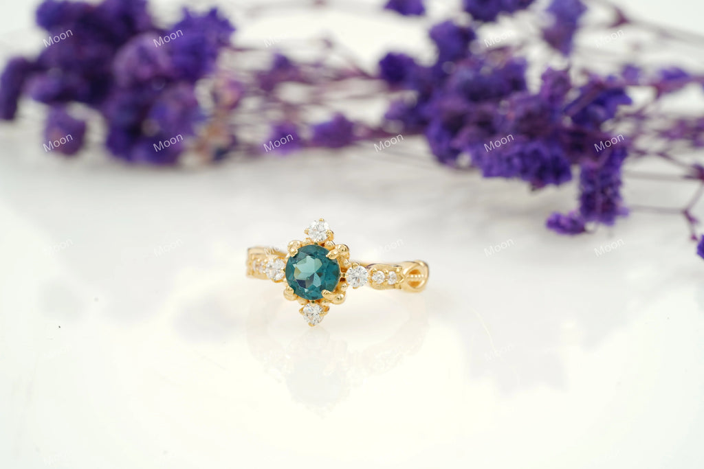 London Blue Topaz Stacking Ring - Gigiscc