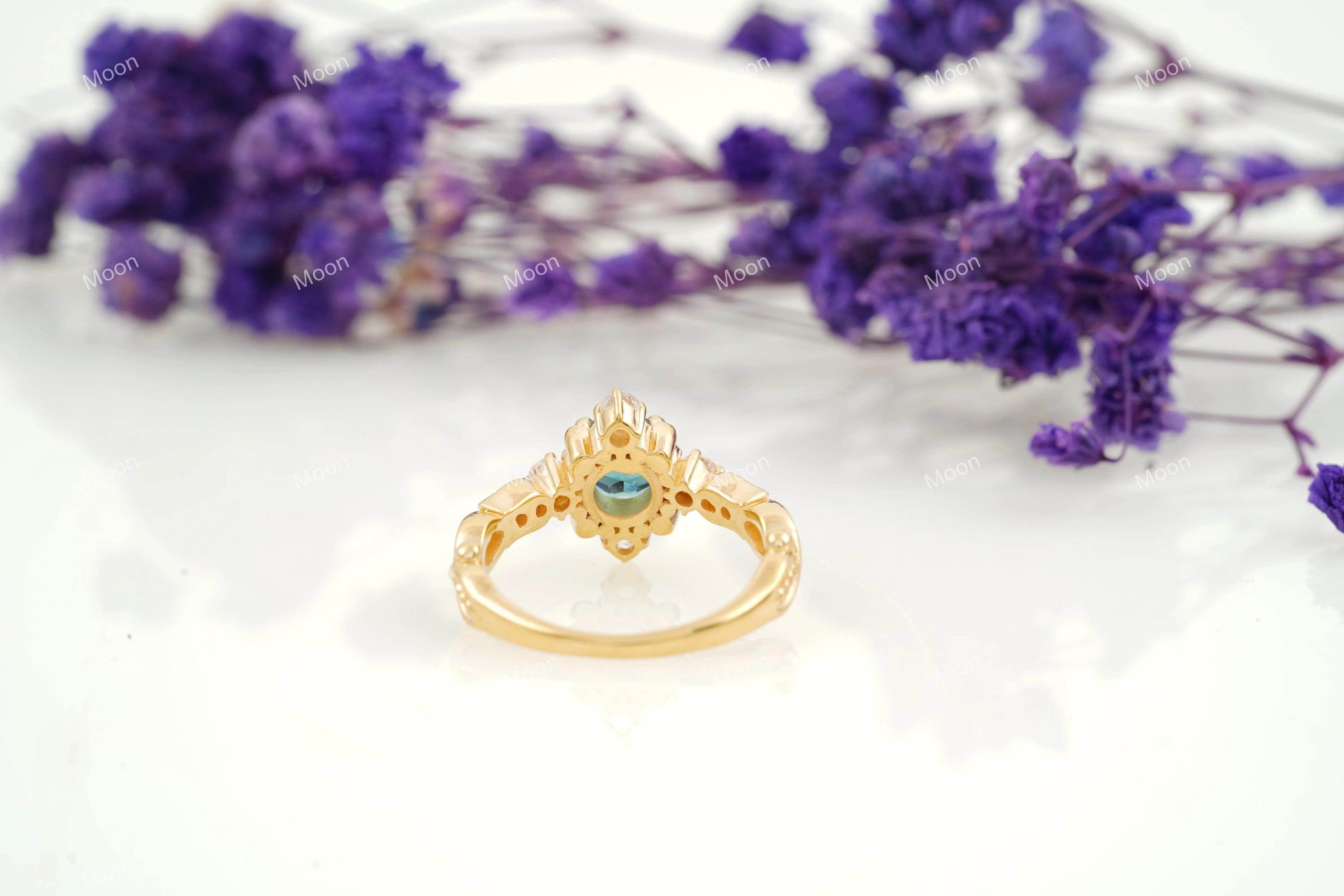 London Blue Topaz Stacking Ring - Gigiscc