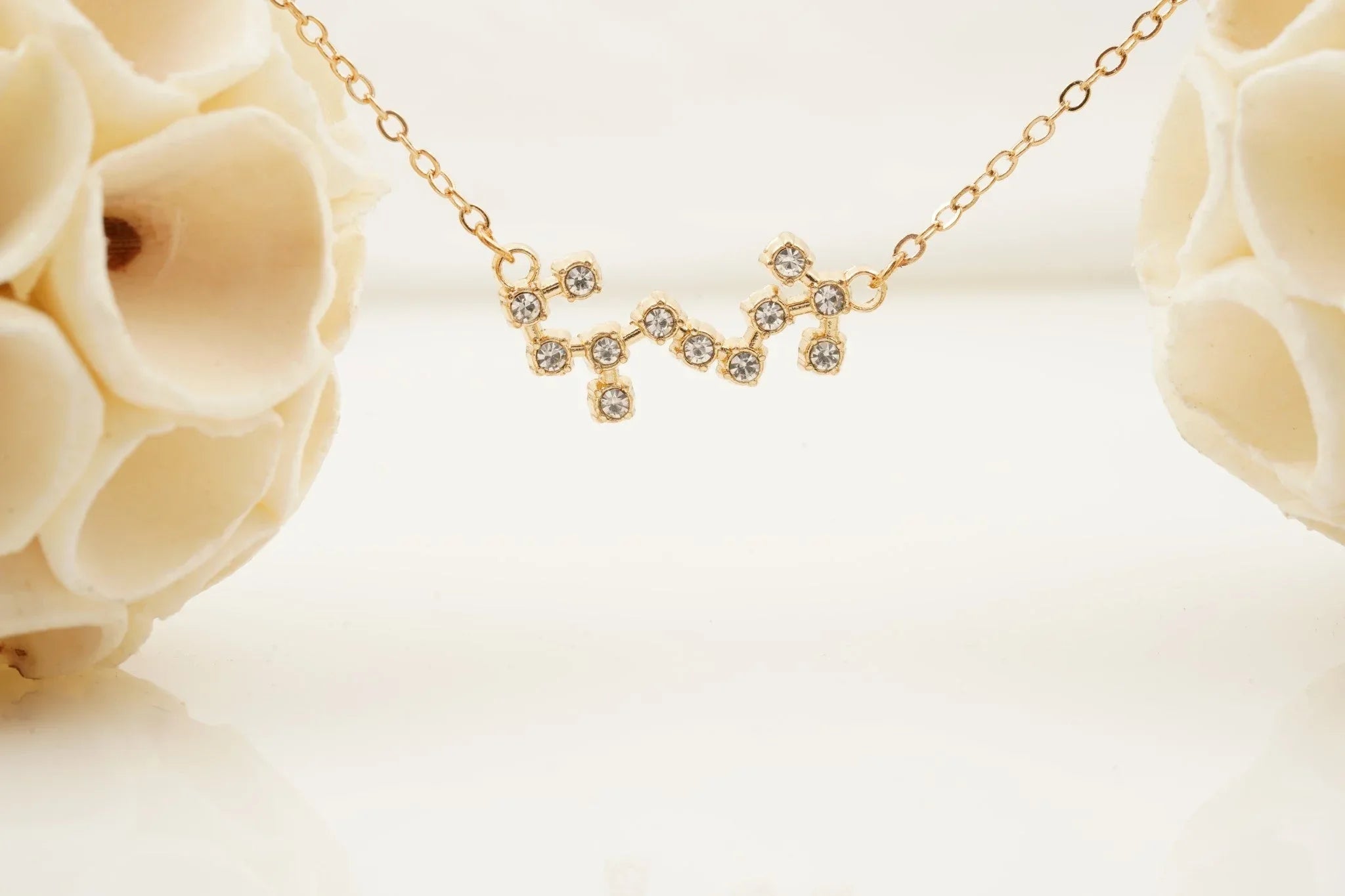 Round Diamond Solid Gold Pendant With Chain 18k Gold - Gigiscc