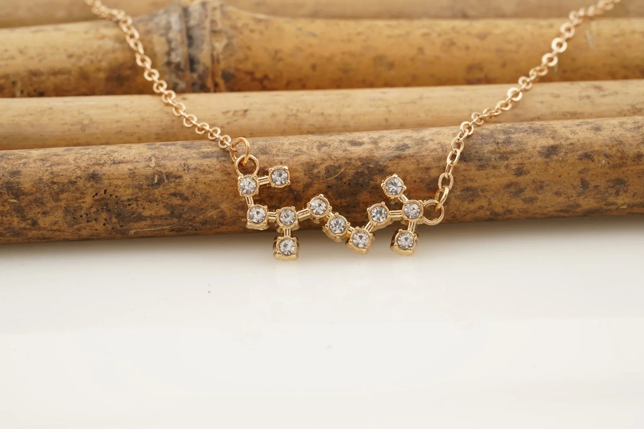 Round Diamond Solid Gold Pendant With Chain 18k Gold - Gigiscc