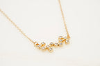 Round Diamond Solid Gold Pendant With Chain 18k Gold - Gigiscc