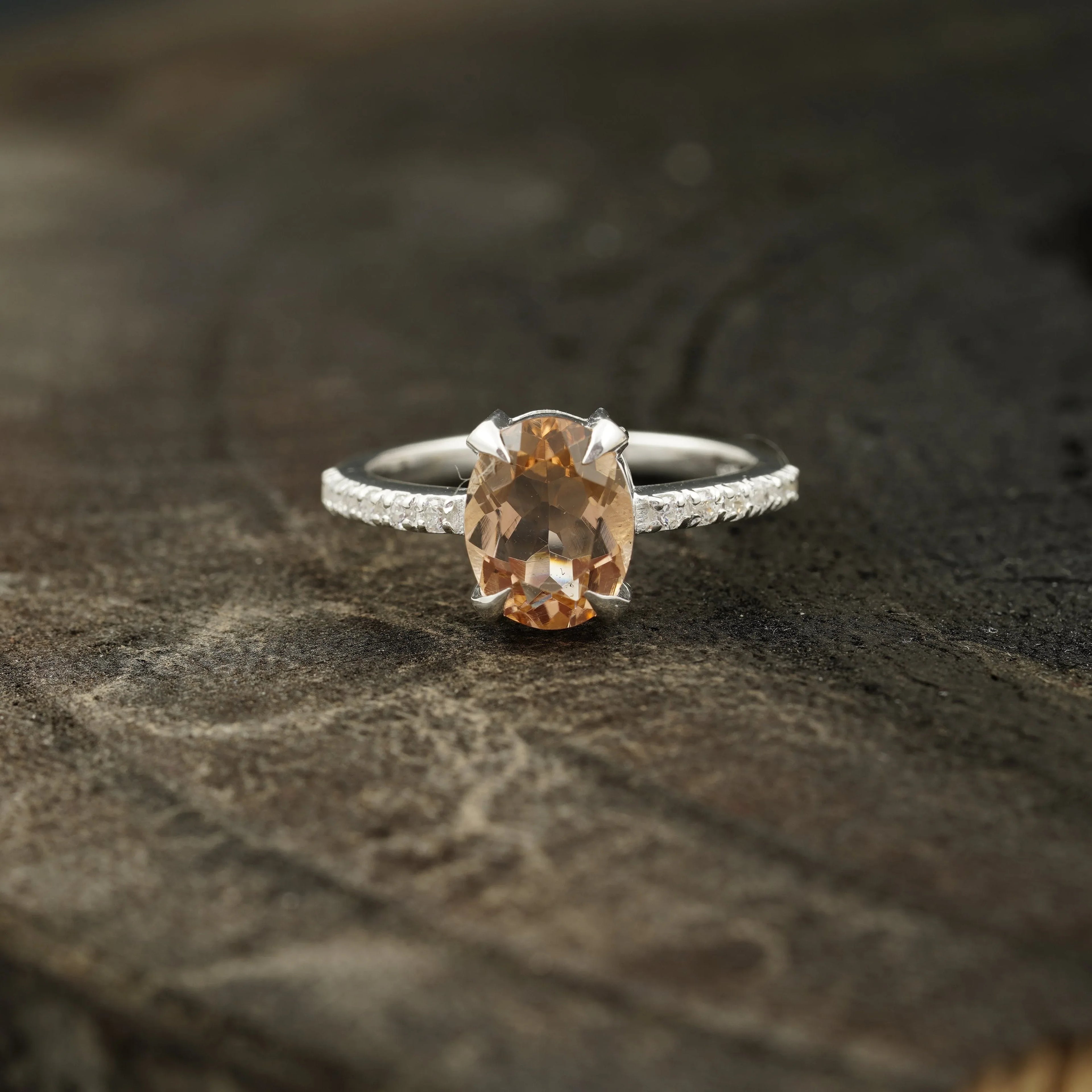 Morganite Engagement Ring For Women - Gigiscc