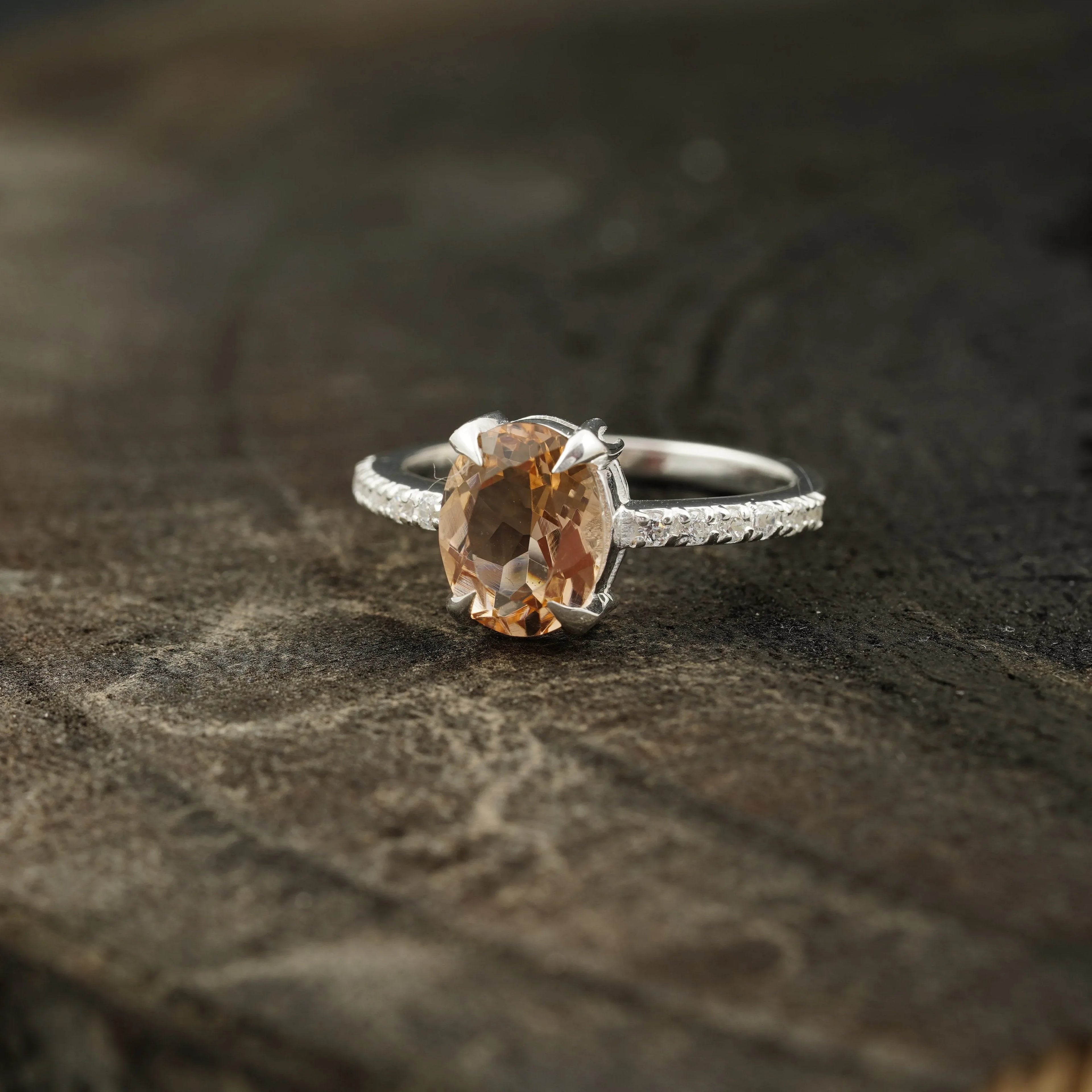 Morganite Engagement Ring For Women - Gigiscc