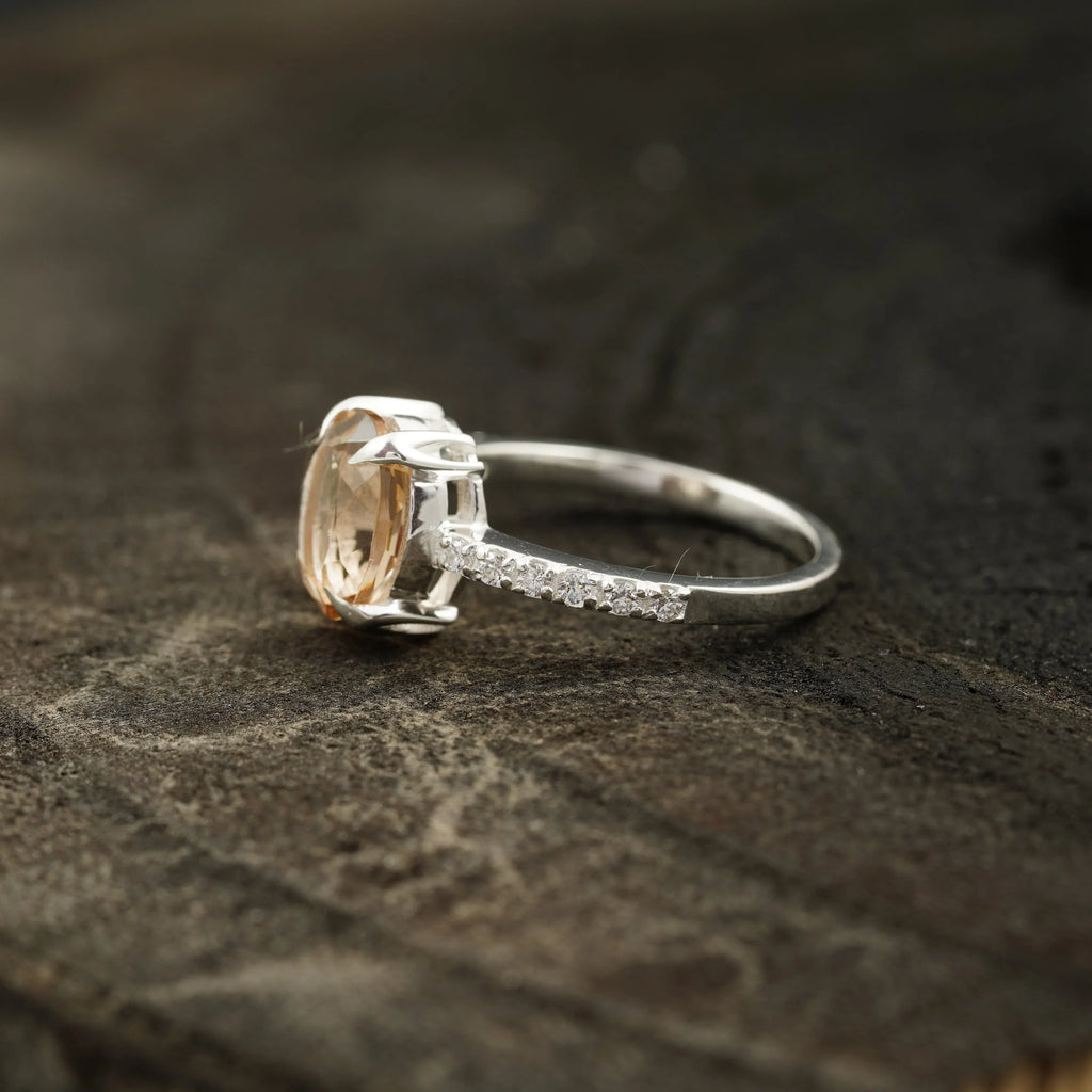 Morganite Engagement Ring For Women - Gigiscc