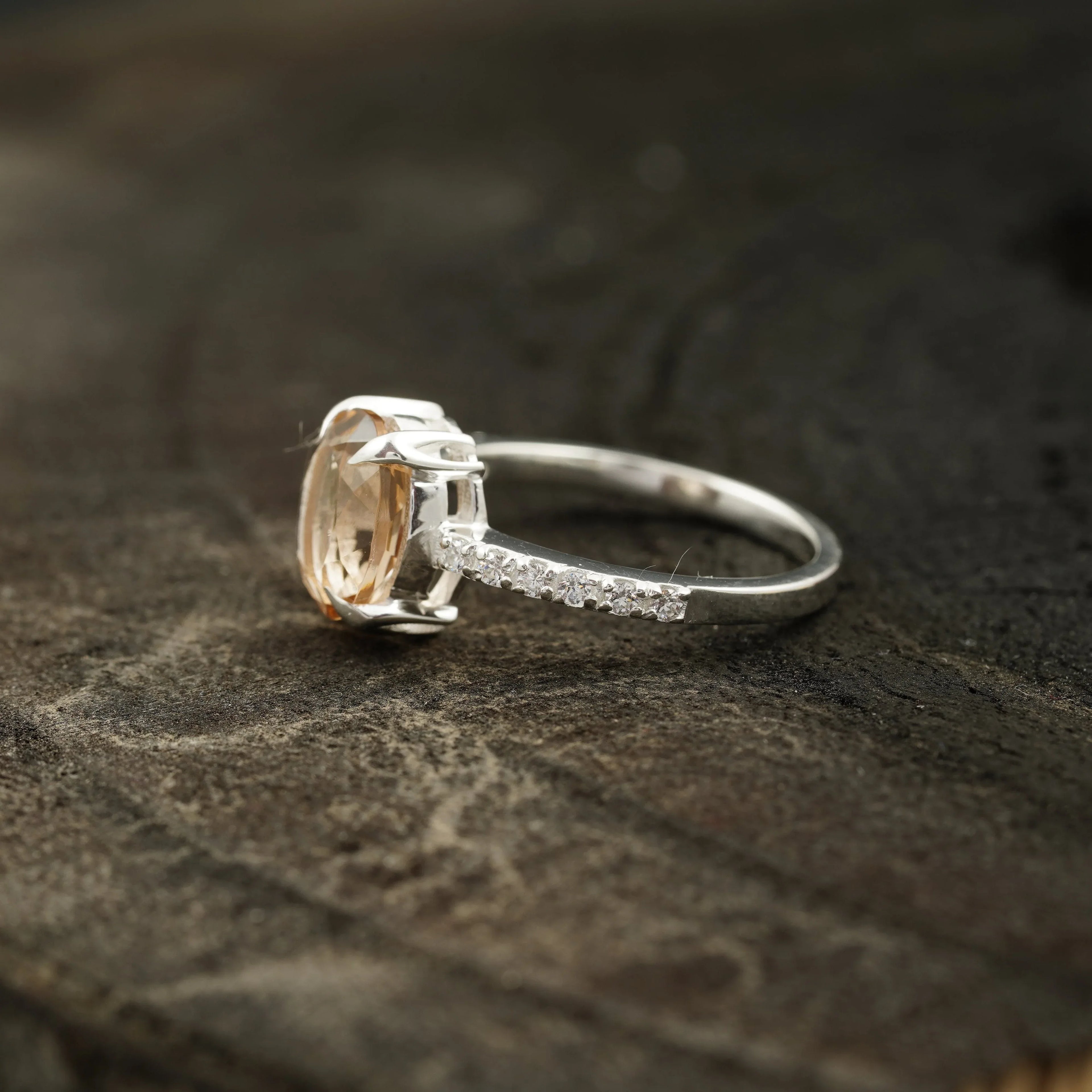 Morganite Engagement Ring For Women - Gigiscc