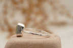 Bezel Set Green Amethyst 925 Sterling Silver Solitaire Ring - Gigiscc