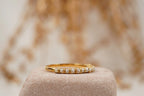 Pearl Wedding Band Freshwater Akoya Pearl 925 Sterling Silver Ring - Gigiscc