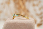 Marquise Cut Fire Opal CZ Diamond Wedding Band - Gigiscc