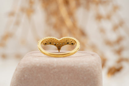 Marquise Cut Fire Opal CZ Diamond Wedding Band