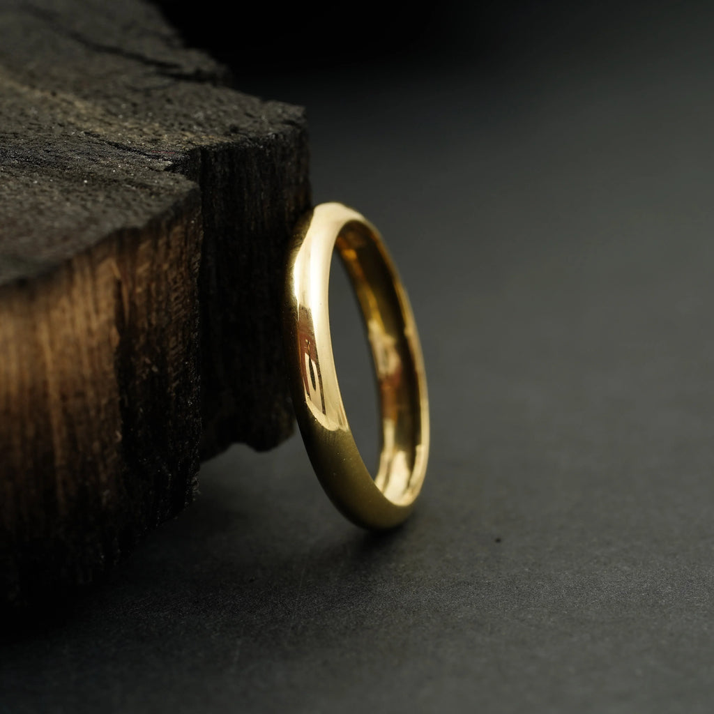 2mm Solid Gold Womens Wedding Band - Gigiscc