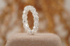 Marquise cut Moissanite Full eternity wedding band - Gigiscc