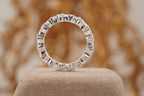 Marquise cut Moissanite Full eternity wedding band - Gigiscc