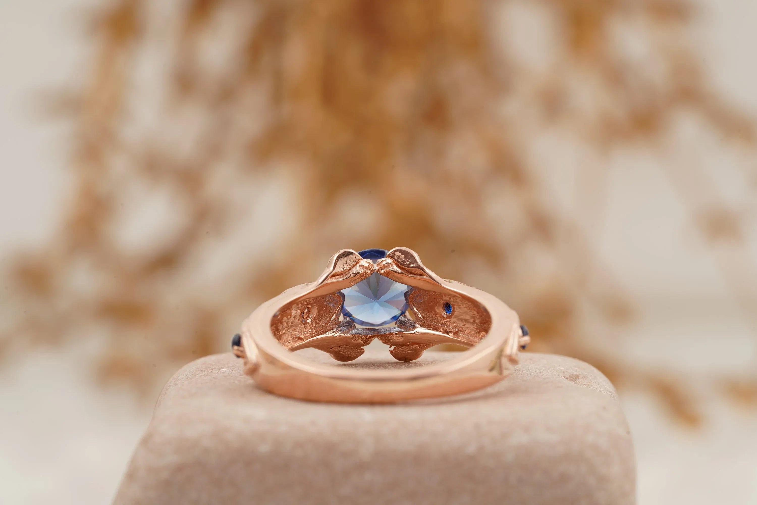 Zora Sapphire Spiritual Stone Engagement Ring Video Game Nerdy Geeky Ring - Gigiscc