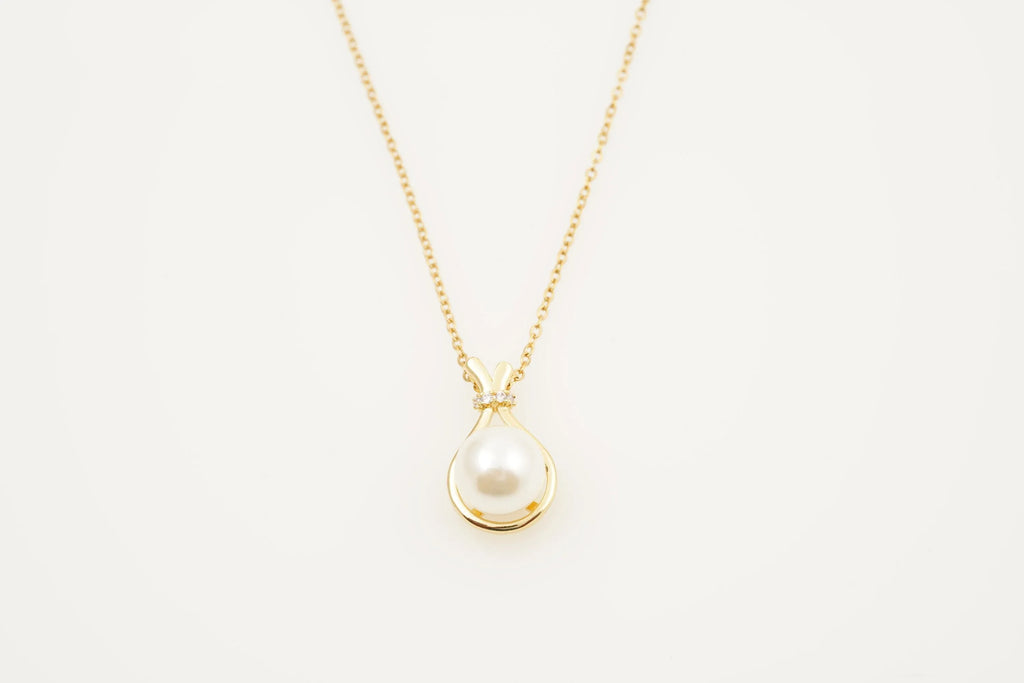 Freshwater Pearl Necklace With Gold Chain - Gigiscc