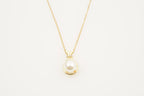 Freshwater Pearl Necklace With Gold Chain - Gigiscc