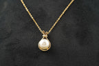 Freshwater Pearl Necklace With Gold Chain - Gigiscc