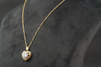 Diamond Heart Shaped Necklace for Women With Gold Chain - Gigiscc