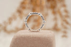 Ruby And Diamond Wedding Band 925 Sterling Silver - Gigiscc