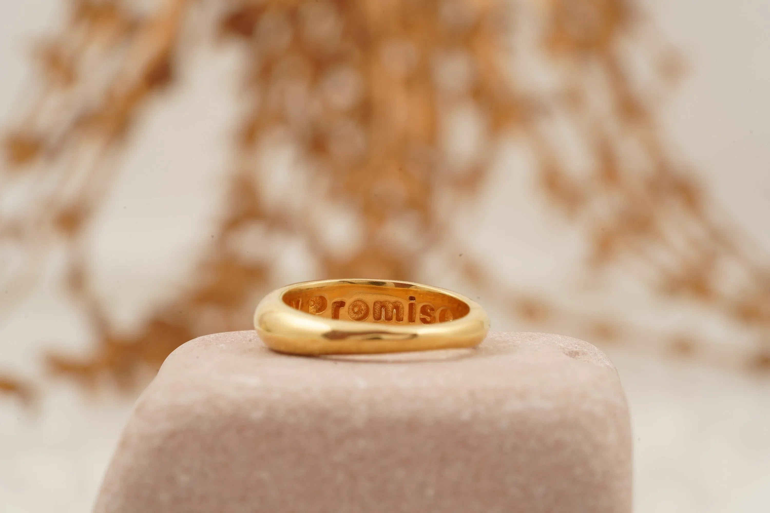 Pinky Promise Couples Stacking 14k Gold Filled Rings - Gigiscc