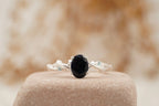 Oval Galaxy Sandstone Twig Engagement Ring - Gigiscc