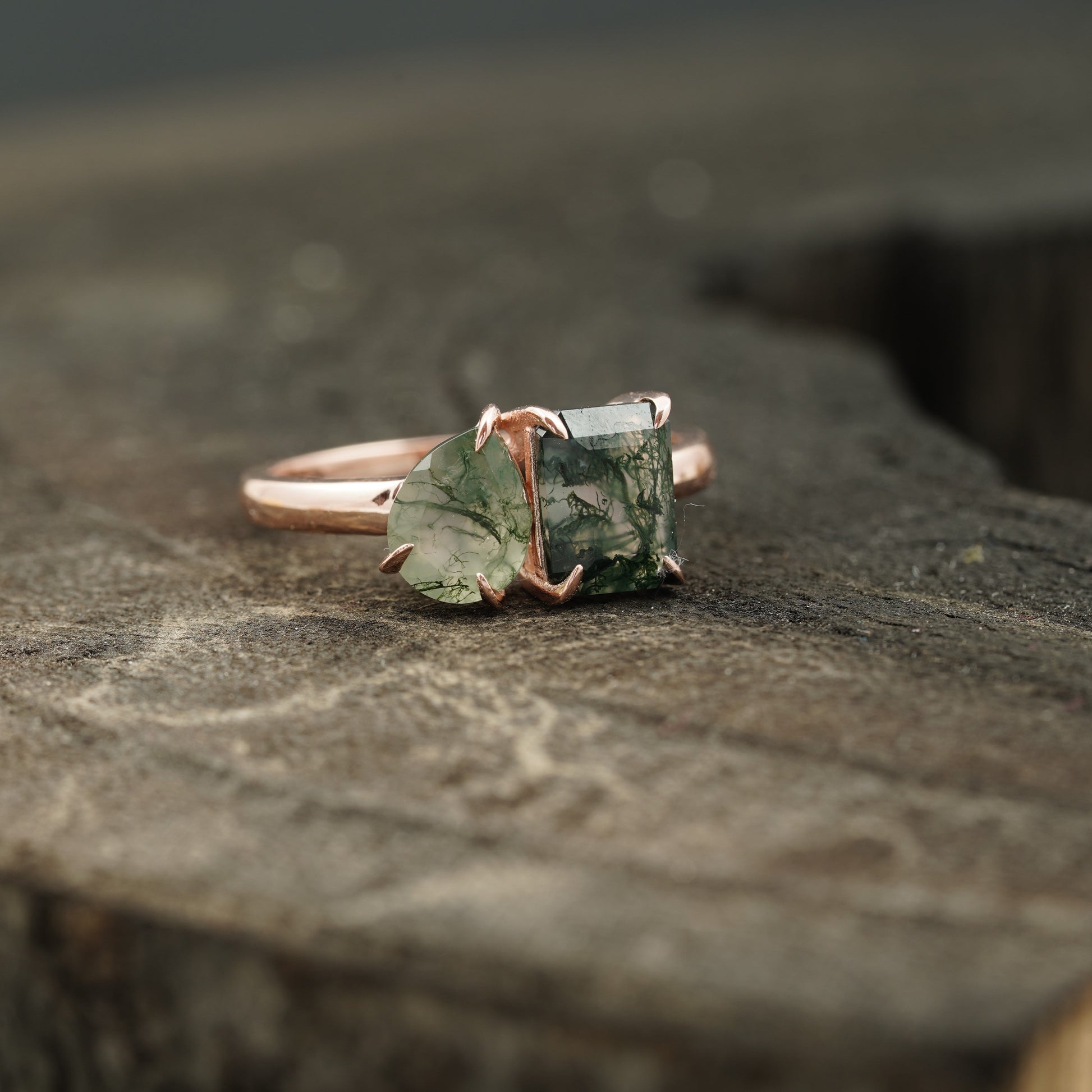 Pear cut gemstone ring