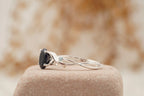 Oval Galaxy Sandstone Twig Engagement Ring - Gigiscc