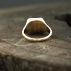 Perfect Men's Black Onyx Signet Rings 14k Solid Gold - Gigiscc