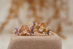 Pear Morganite Cluster Moissanite Alexandrite Ring - Gigiscc