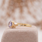 Hexagon Alexandrite Opal Engagement Ring - Gigiscc