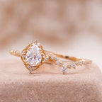 Pear Moissanite Bridal Engagement Ring - Gigiscc