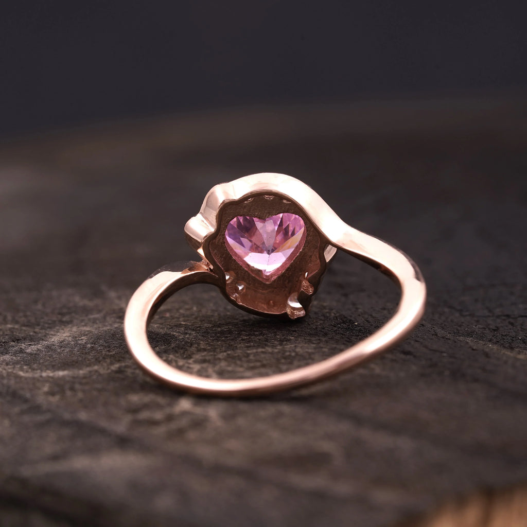 Usagi Sailor Moon Heart Cut Anime Engagement Ring - Gigiscc