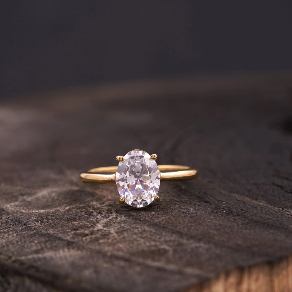 Oval Moissanite Engagement Rings - Gigiscc