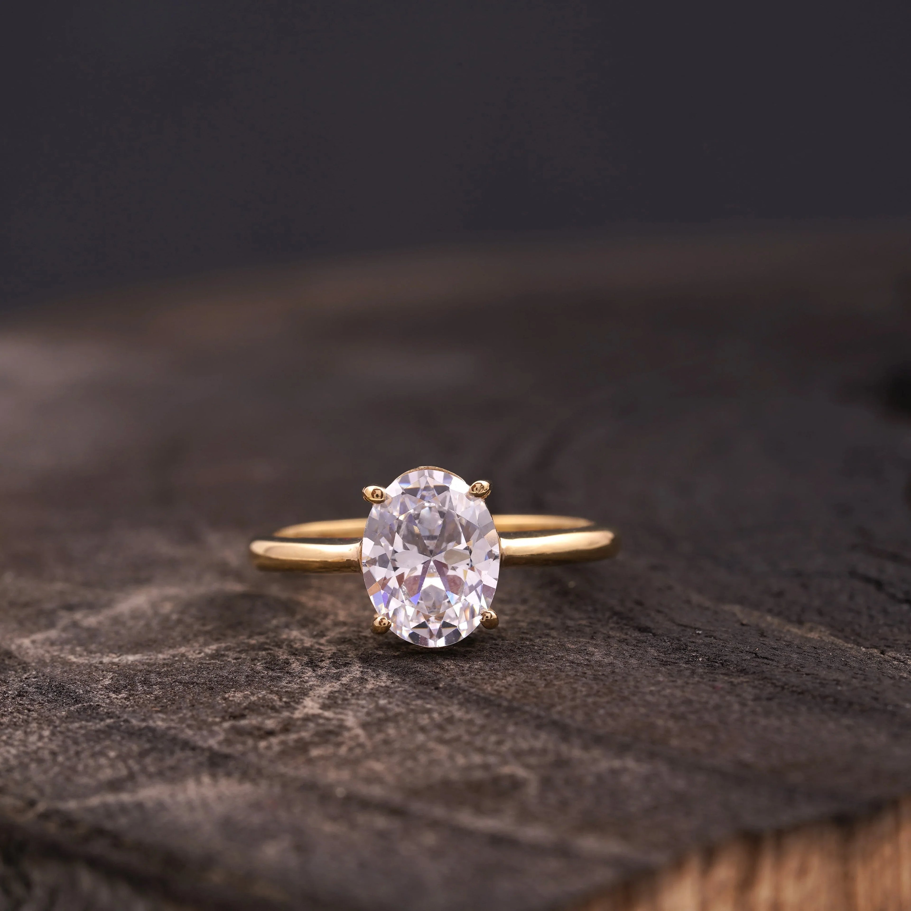 Oval Moissanite Engagement Rings - Gigiscc