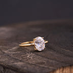 Oval Moissanite Engagement Rings - Gigiscc