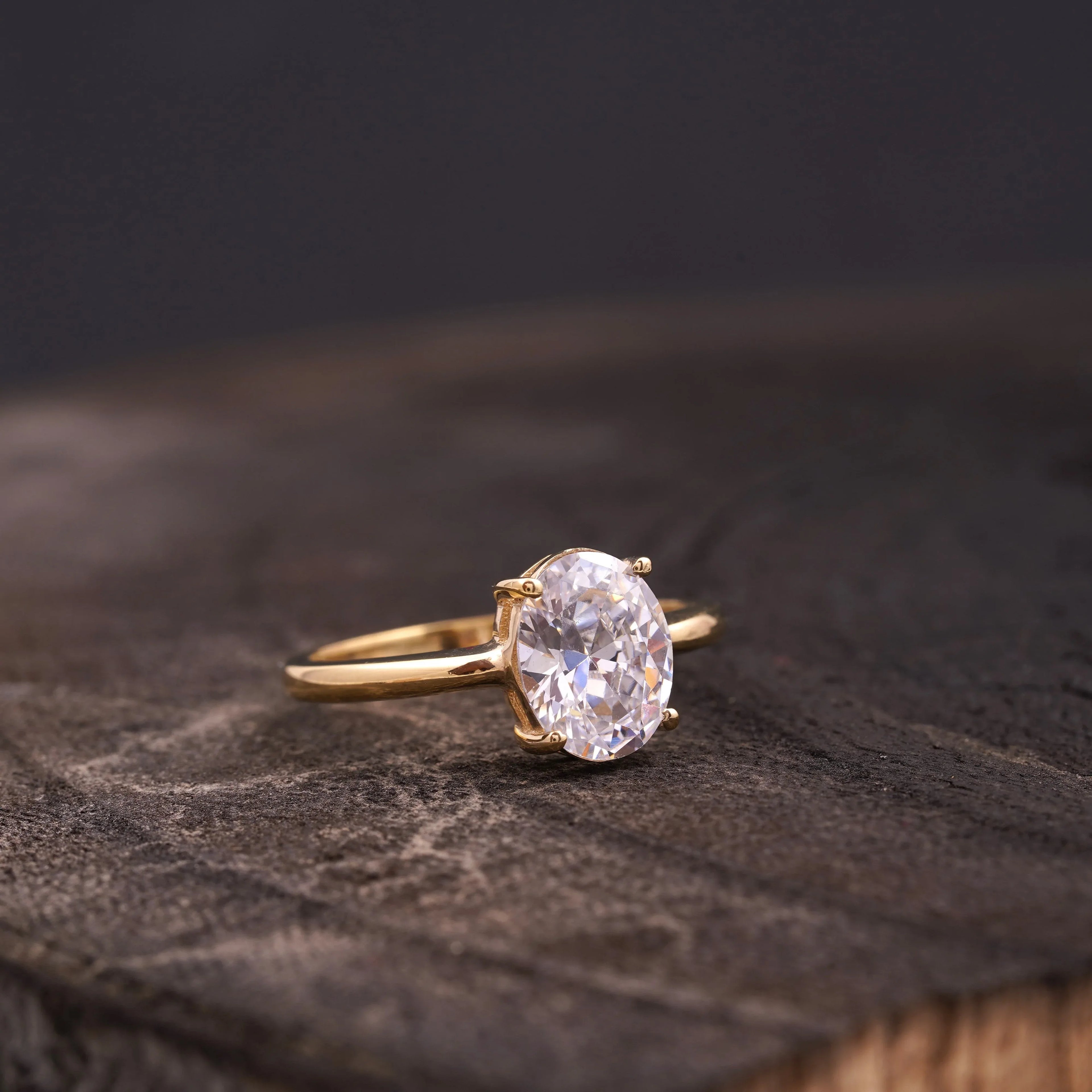 Oval Moissanite Engagement Rings - Gigiscc