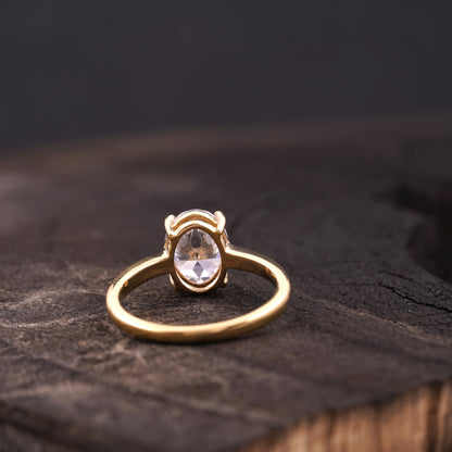 Oval Moissanite Engagement Rings