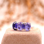 Tanzanite Stacking Three Stone Engagement Ring - Gigiscc