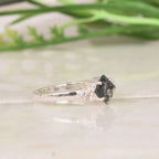 Buy Princess Cut Black Rutile Quartz Ring | 925 Sterling Silver - Gigiscc