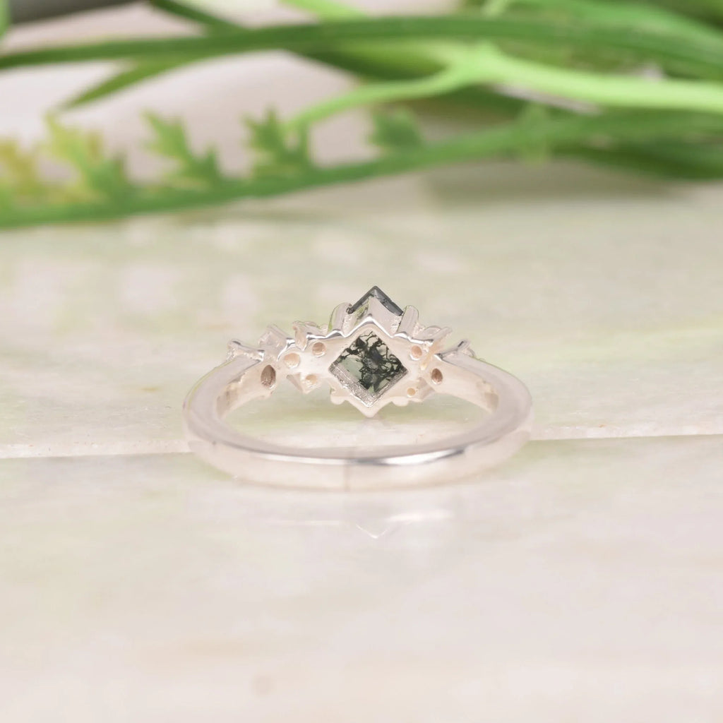 Buy Princess Cut Black Rutile Quartz Ring | 925 Sterling Silver - Gigiscc