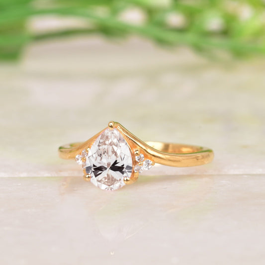 Moissanite Engagement Ring 