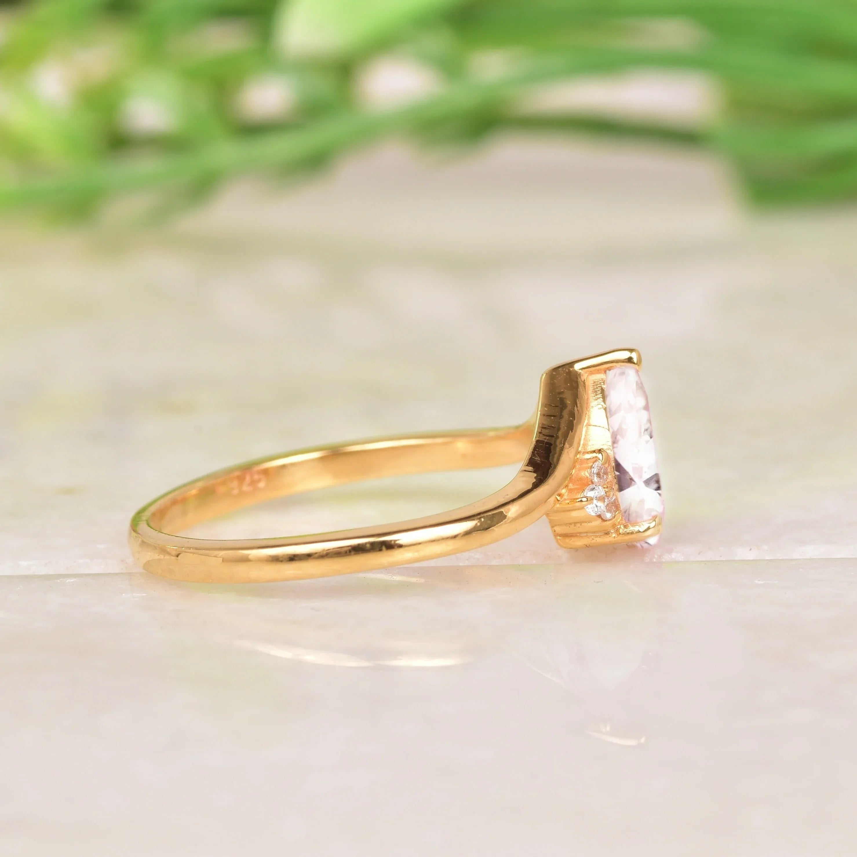 Moissanite Engagement Ring - Gigiscc