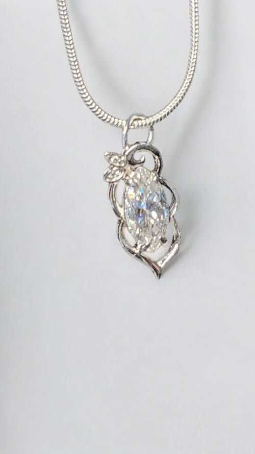 1.5ct Marquise Cut Moissanite Pendant Elegant Moissanite Necklace. (Copy) (Copy) - Gigiscc
